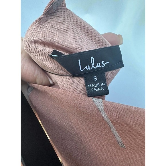 Lulus All Mine Rusty Rose Floral Print High-Low Wrap Maxi Dress Small New!! - Picture 12 of 16